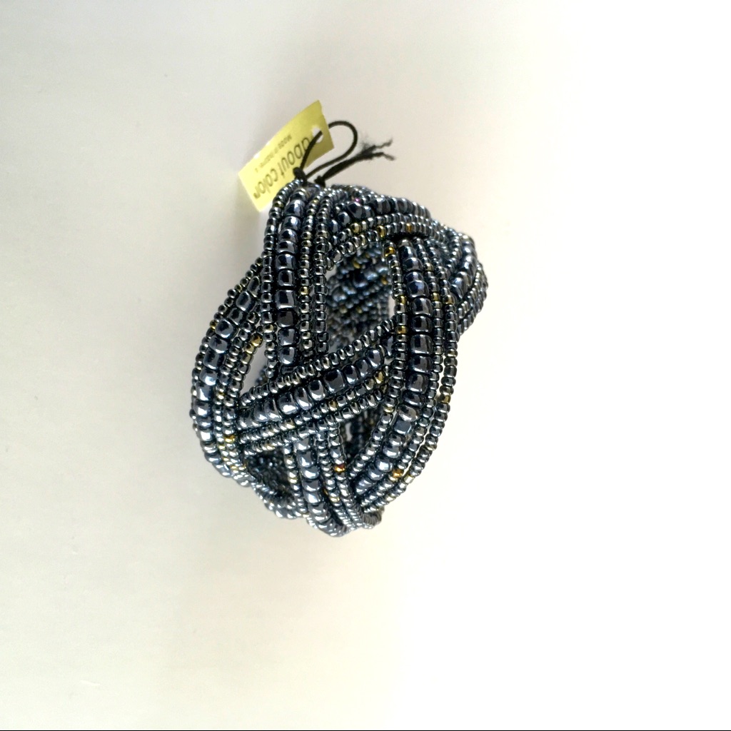 Nwt Beaded Stretch Cuff Bracelet